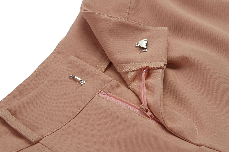 Freizeithose mit hoher Taille, Slim-Fit-Anzughose, Damenhose, Herbst-Berufshose_voghion.com