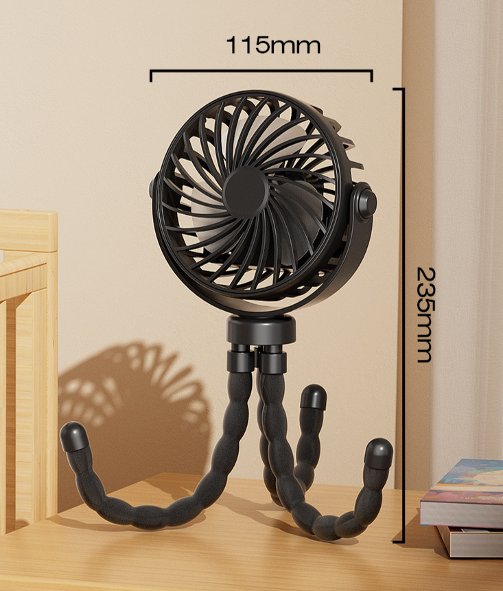 Neu Octopus kinder Auto Handheld Mini Schreibtisch USB Aufladbare Desktop Multifunktionale Fan_voghion.com
