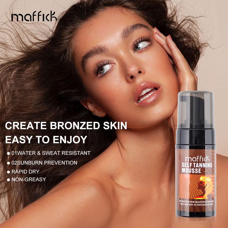 Scrub e trattamenti per il corpo Maffick Tanning Mousse Bubble Bronze Sun Free Sunbathing Sun Boosting Spot_voghion.com