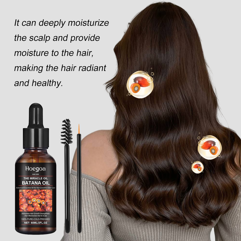 Hoegoa Zweck Batana befeuchtet dicke Wimpern und Haare Multi-Effekt-Pflege ätherisches Öl_voghion.com