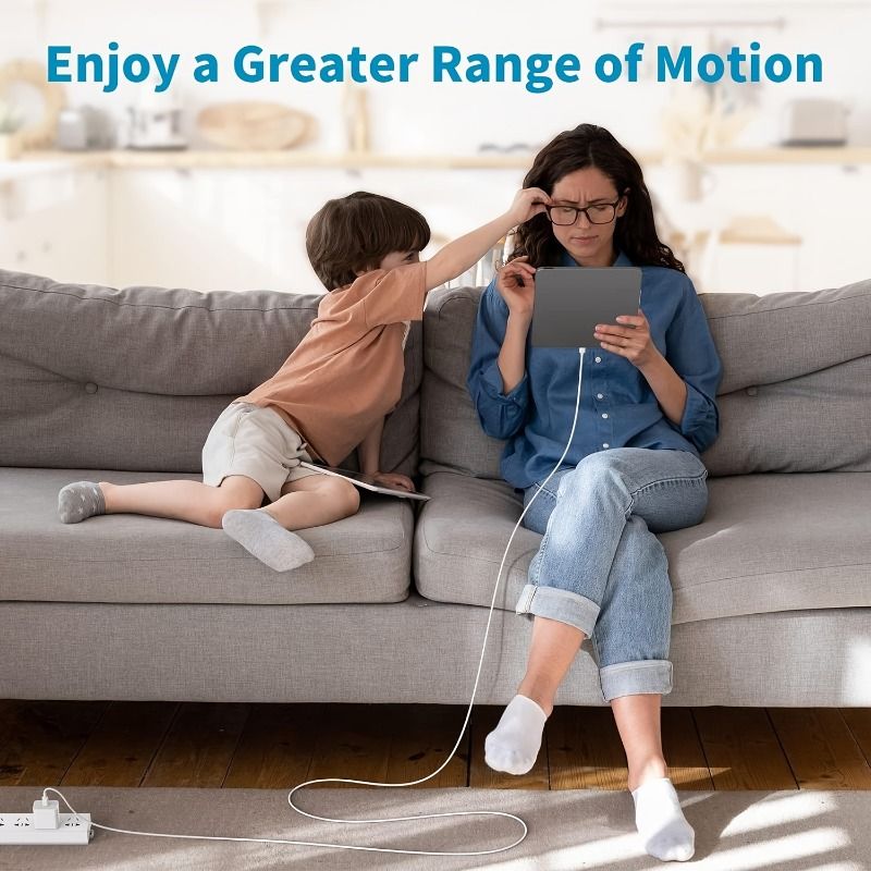 10ft USB C To USB C Cable, 60W USB Type C Fast Charging Cable, Compatible With For IPhone For SamSung For MacBook For IPad Google Etc_voghion.com