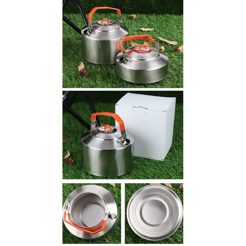 Stainless steel kettle tea making, travel kettle, camping teapot, portable cookware for outdoor use_voghion.com