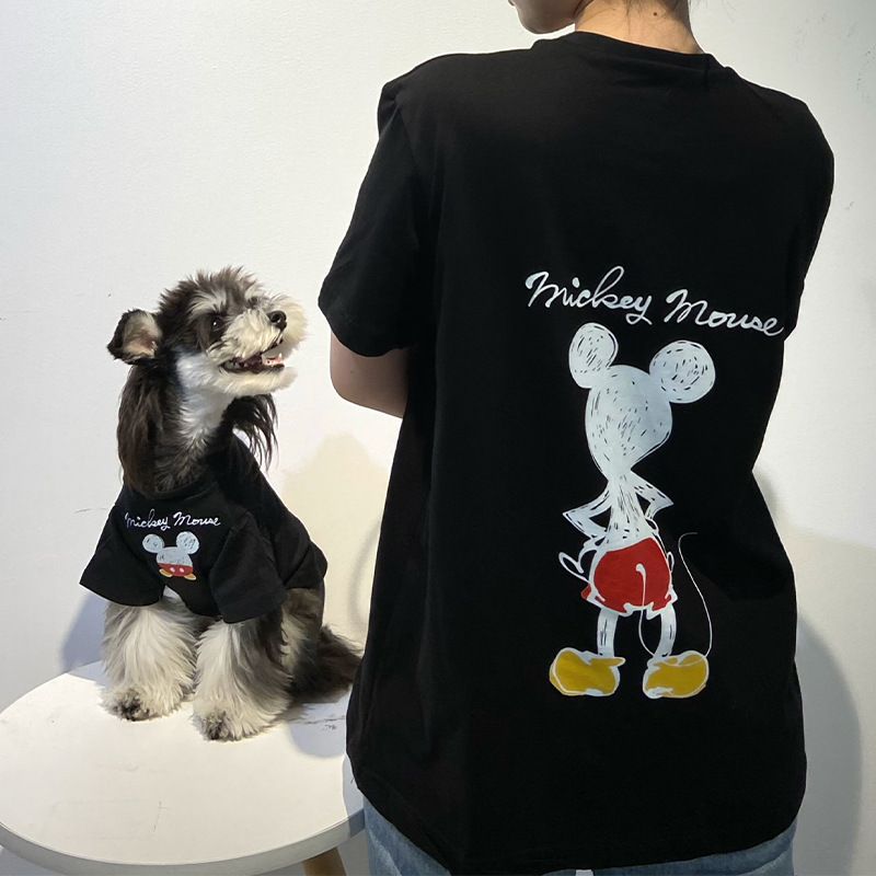 Dog Clohes Spring Summer Thin T-Shir Trendy Brand Shor Sleeve Small Dogs Teddy Schnauzer Corgi Pe Paren-Child_voghion.com