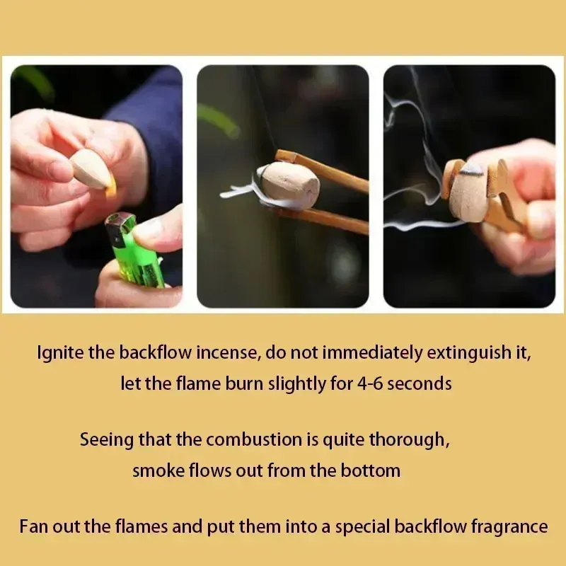 Encens mixte Reflux GBBMA - 6 arômes uniques pour la relaxation et la méditation, ingrédients naturels_voghion.com
