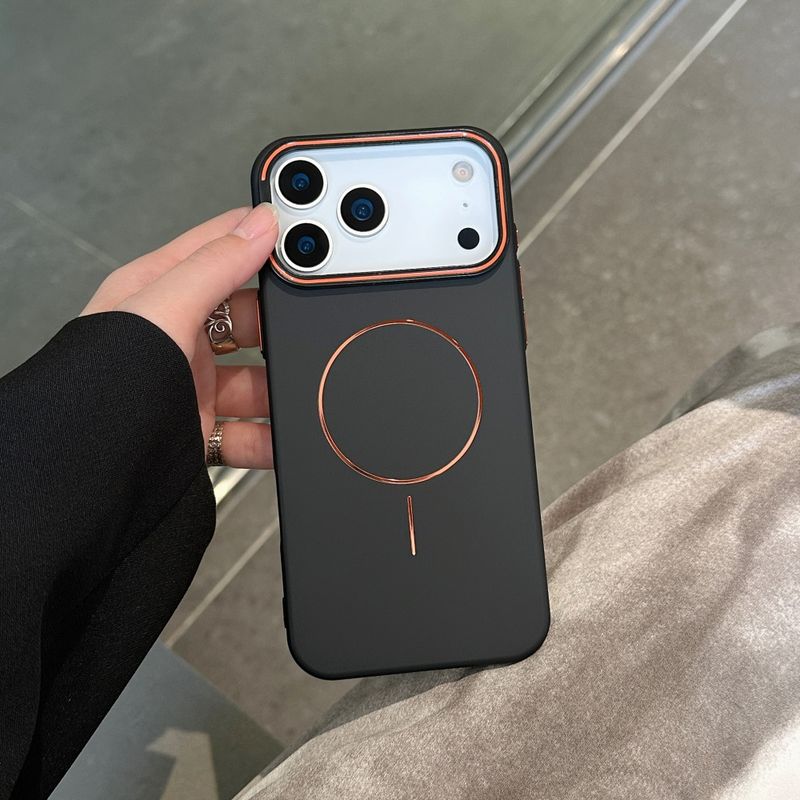 Lens Bracket Holder For 17Promax 16Promax Case For Iphone 17 16 15 14 Pro Max Magnetic Matte Phone Cover Shell_voghion.com