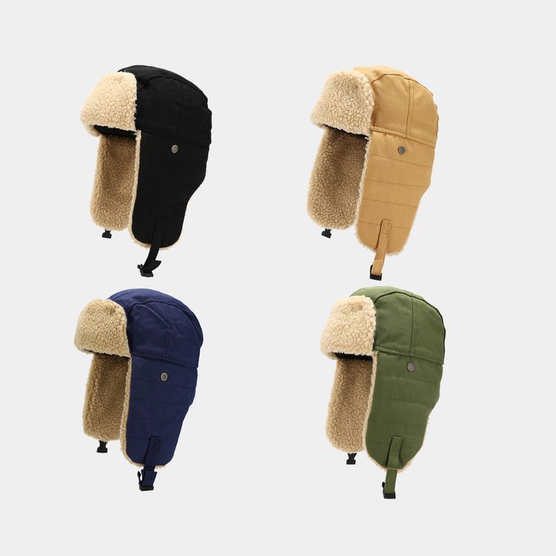 LazyZoom, cappello invernale foderato in pile da uomo e da donna, con protezione per le orecchie, spesso per l'equitazione, antifreddo, stile coreano_voghion.com