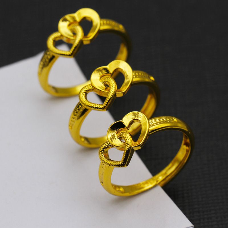 Anello placcato in oro con cielo stellato aperto, superficie liscia placcata in argento, resistente all'usura, non sbiadisce, produttore di articoli di alta qualità_voghion.com