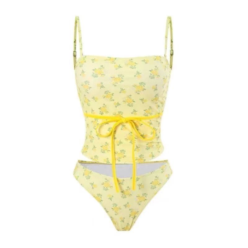 Urlaub Bikini Badeanzug Frauen Split Dreieck Print Kleine Frische Und Weiße High-end Seaside Hot Spring_voghion.com