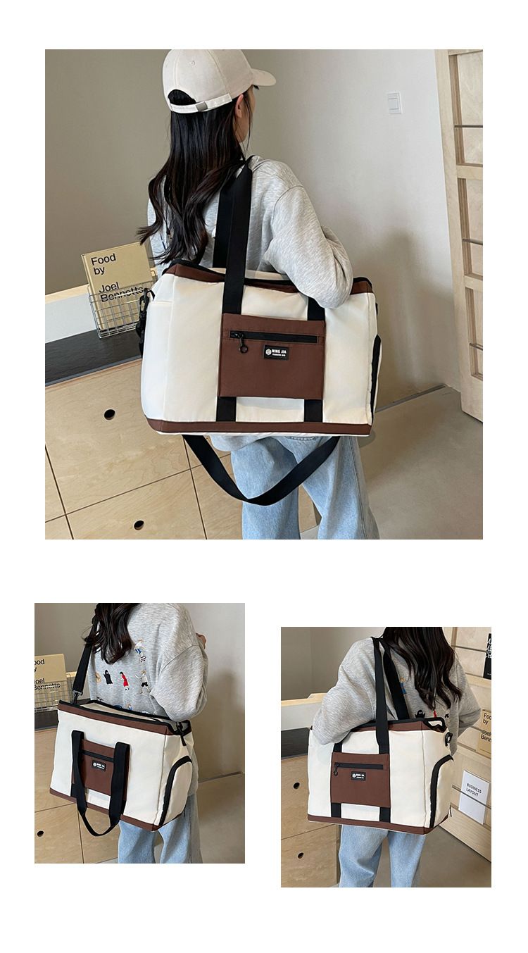 Modieuze lichtgewicht sport-fitnesstas Grote capaciteit Verplaatsbare draagbare opbergtas Schoenen Droog en nat Scheiding Yoga-trainingstas_voghion.com