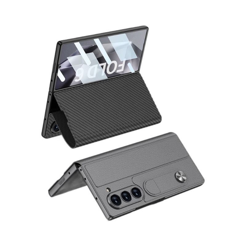 Applicabile alla custodia in pelle a conchiglia per Samsung zFold6, alla custodia per cellulare, alla custodia pieghevole personalizzata da uomo, alla custodia protettiva con supporto a membrana._voghion.com