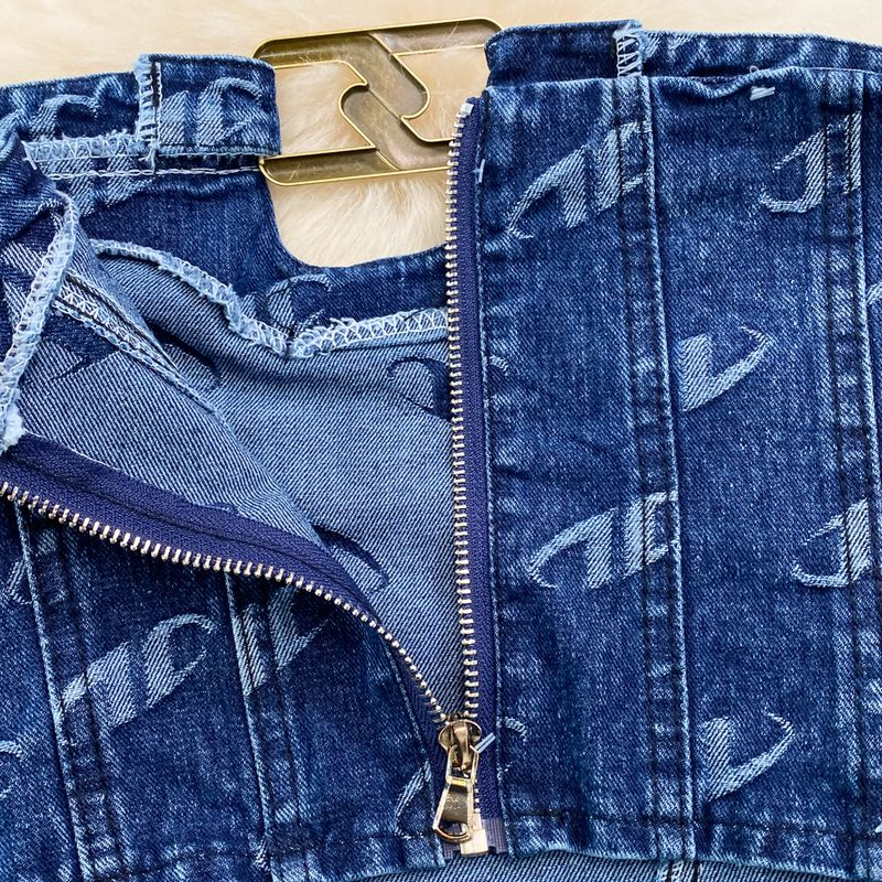 Modepak voor dames, retro temperament, tube top denim vest, tweedelige set, casual hoge taille slanke rechte broek_voghion.com