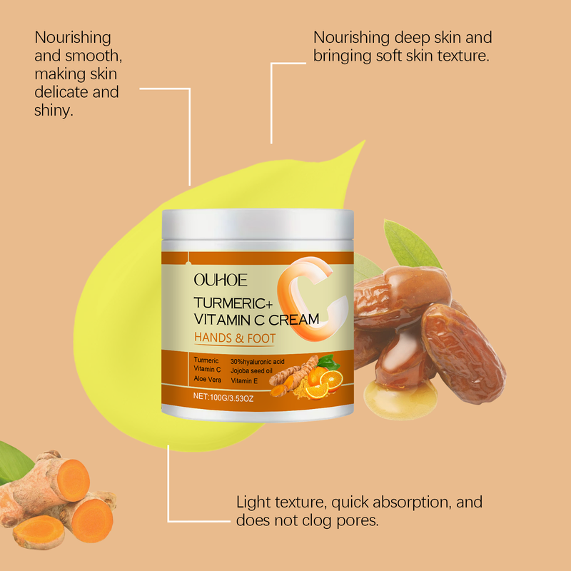 OUHOE Vitamin C Firming Cream Gentle Moisturizing Moisturizing Firming Daily Apply Body Care Cream_voghion.com