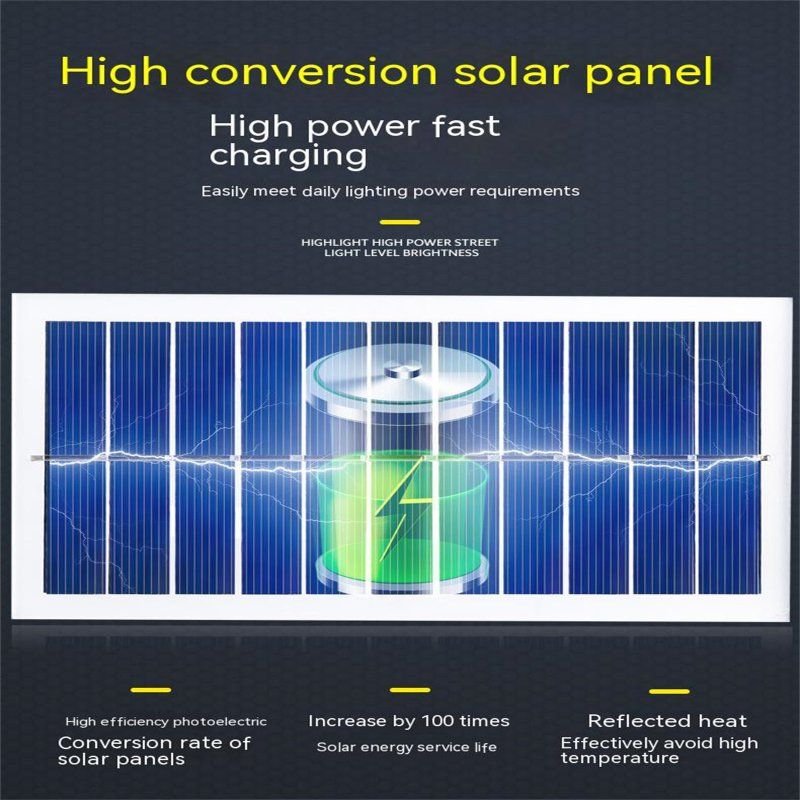 122led Solar Light With RC 2400mah Lithium Battery Outdoor Waterproof Garden Street Lamps Spotlight TG-TY07508_voghion.com