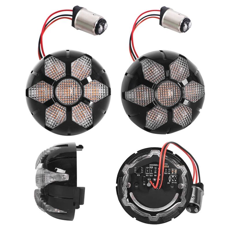 26W 1156/1157 Sockel vorne und hinten Blinker für Harley Sportster Dyna Low Rider Motorrad Signal Lampe Beleuchtung Indikatoren_voghion.com