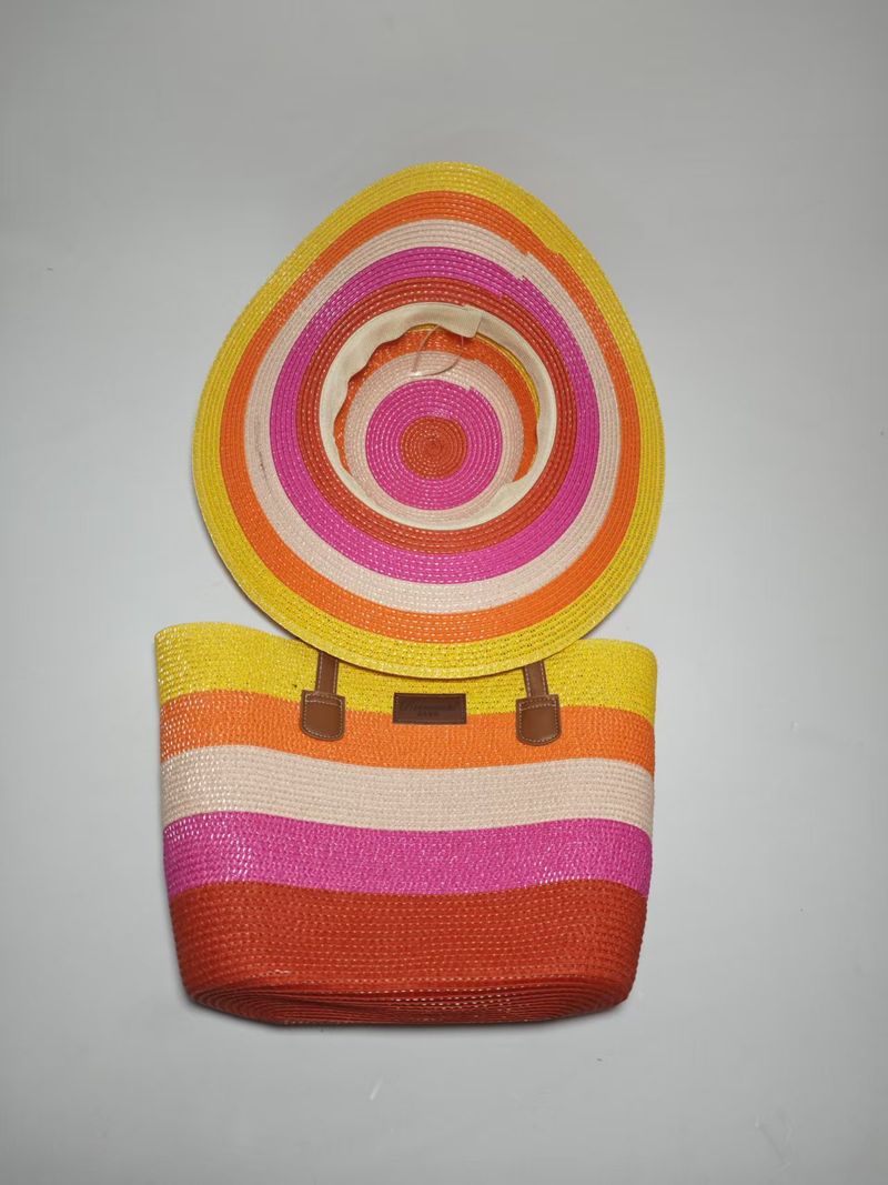 Women's Bags New Straw Bag Forest Woven Shoulder Bag Hat Cover Summer Outdoor Travel Vacation Beach Tote Bag_voghion.com