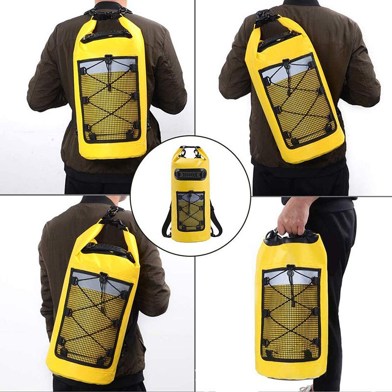 Cross-Border Exclusive Beach Outdoor Camping Rafting Swimming Stream Trekking Mesh Large Capacity Waterproof Bag_voghion.com