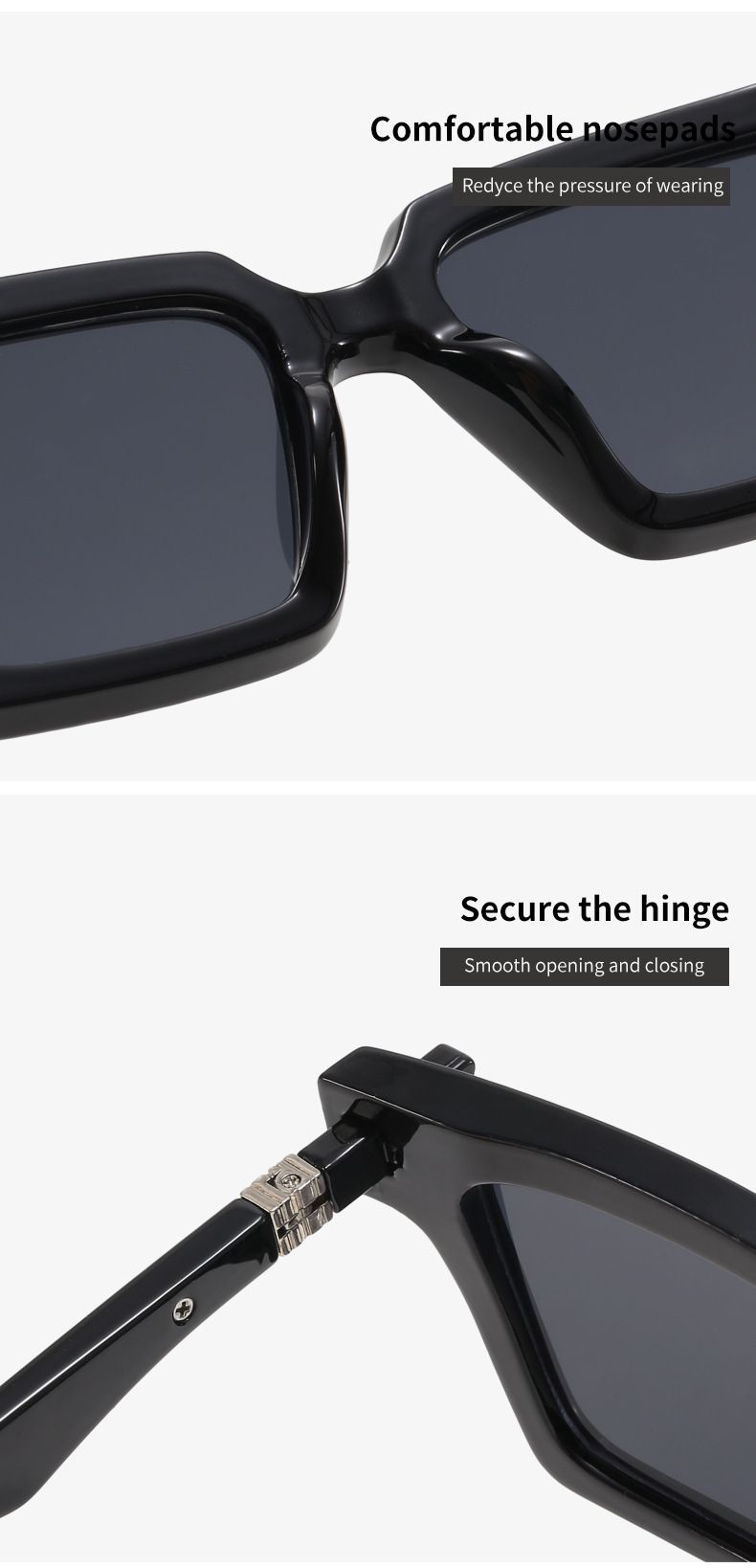 Men's Sunglasses Retro Fashion Square Sunglasses Trendy Square Frame Men And Women's Same Style Sunglasses Cross Border Anti Ultraviolet Glasses_voghion.com