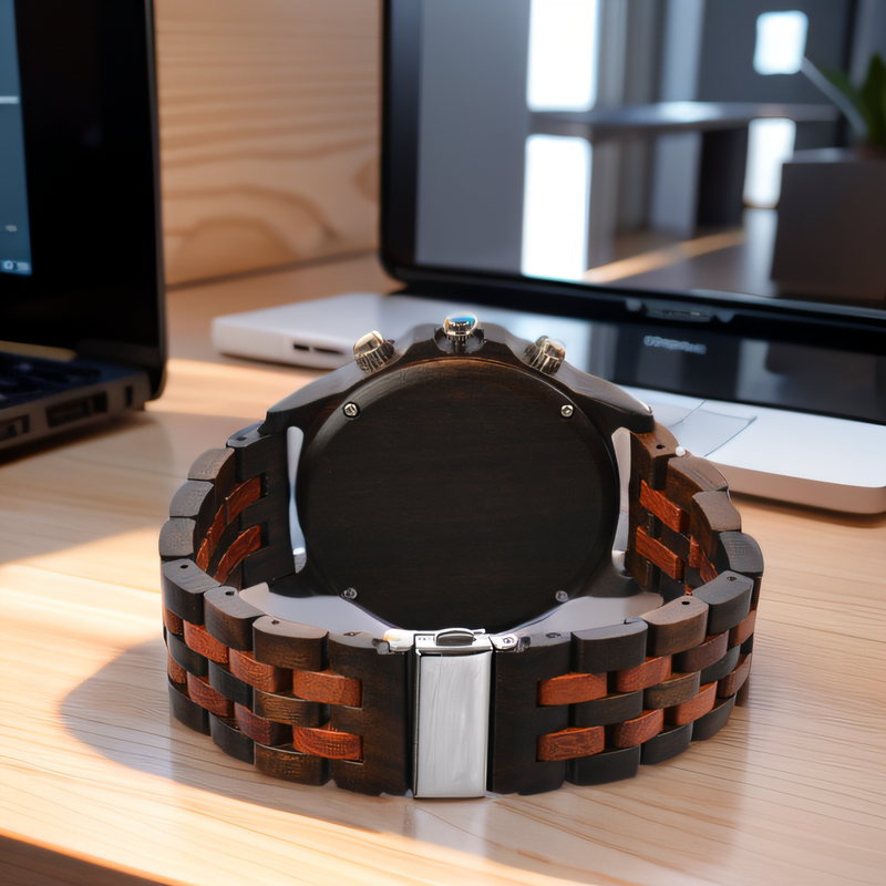 Wooden Wrist Watches For Men Fashion Quartz Wristwatches With Clock Date Week Timepieces Wood Wach Box For Him Reloj Hombre_voghion.com
