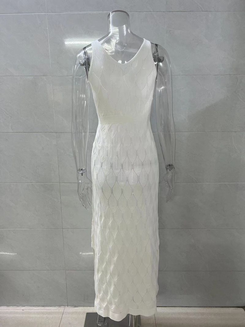 Black Red Denim Polyester Tight Size Dot Striped Sleeveless Off Midi Summer End High Zipper Solid Comfortable Garment_voghion.com