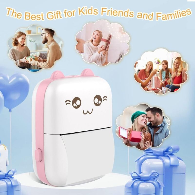 【KI-Fehlerkorrekturdrucker】Xunchen Xue Wang Mini AI Bluetooth APP Miao Bildetikettendrucker_voghion.com