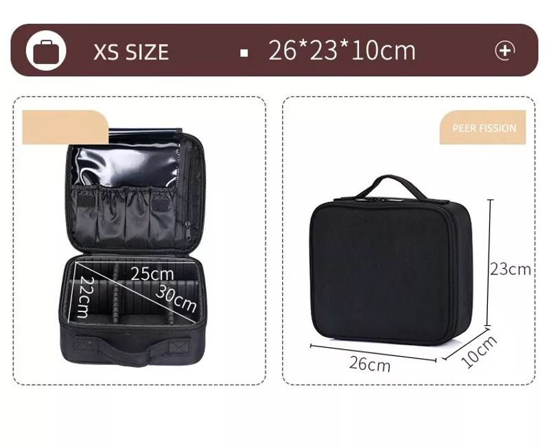 Neue Oxford-Stoff-Make-up-Tasche mit großem Fassungsvermögen und Fächern für Damen, Reise-Kosmetiketui_voghion.com