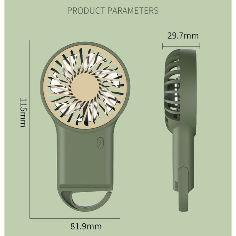 New Handheld Mini Desktop Small Usb Portable Carabiner Outdoor Large Wind Fan_voghion.com
