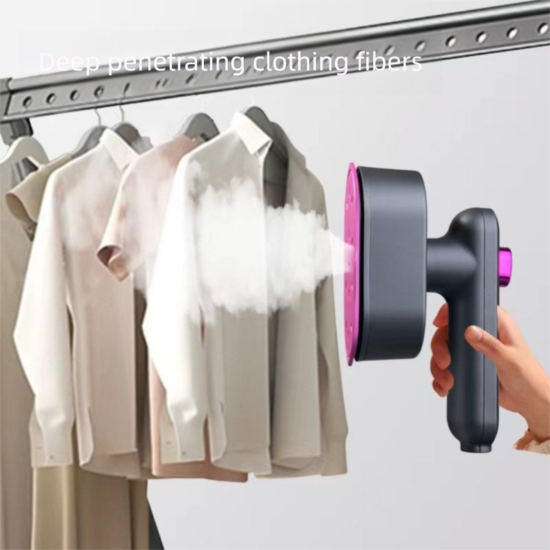 Handgehaltenes, faltbares Dampfbügeleisen – Trocken-Nass-Dampfgarer mit doppeltem Verwendungszweck, Mini-Kleiderbügelmaschine, 1200 W_voghion.com