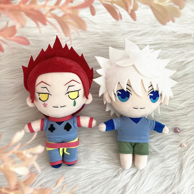 Muñeco de peluche de Anime Hunter X Hunter, Hisoka, Killua, Zoldyck, Gon, almohada de peluche suave y adorable, regalo para niños de 20 cm_voghion.com