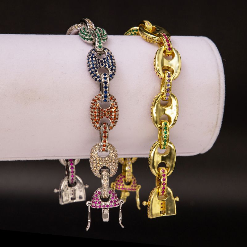 Heren- en damessieradenset, 18-karaats vergulde hiphop-zirkonia-ringset, geometrisch stapelbaar micro-pavéontwerp in wit/geel goud en veelkleurige stenen_voghion.com