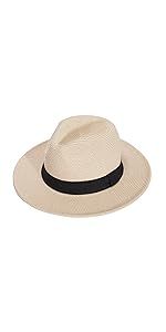 Joywant Womens Sun Visor Hats, Packable Wide Brim Ponytail Beach Hat Straw Visor Summer Beach Vacation Essentials For Womens_voghion.com