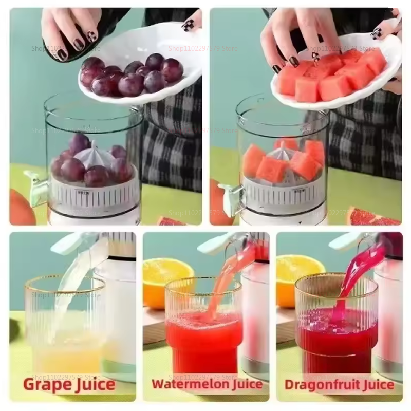 7.4V Portable Electric Juicer USB Rechargeable Fruit Blender For Orange Lemon Juicing Household Personal Juice Squeezer Mixer_voghion.com