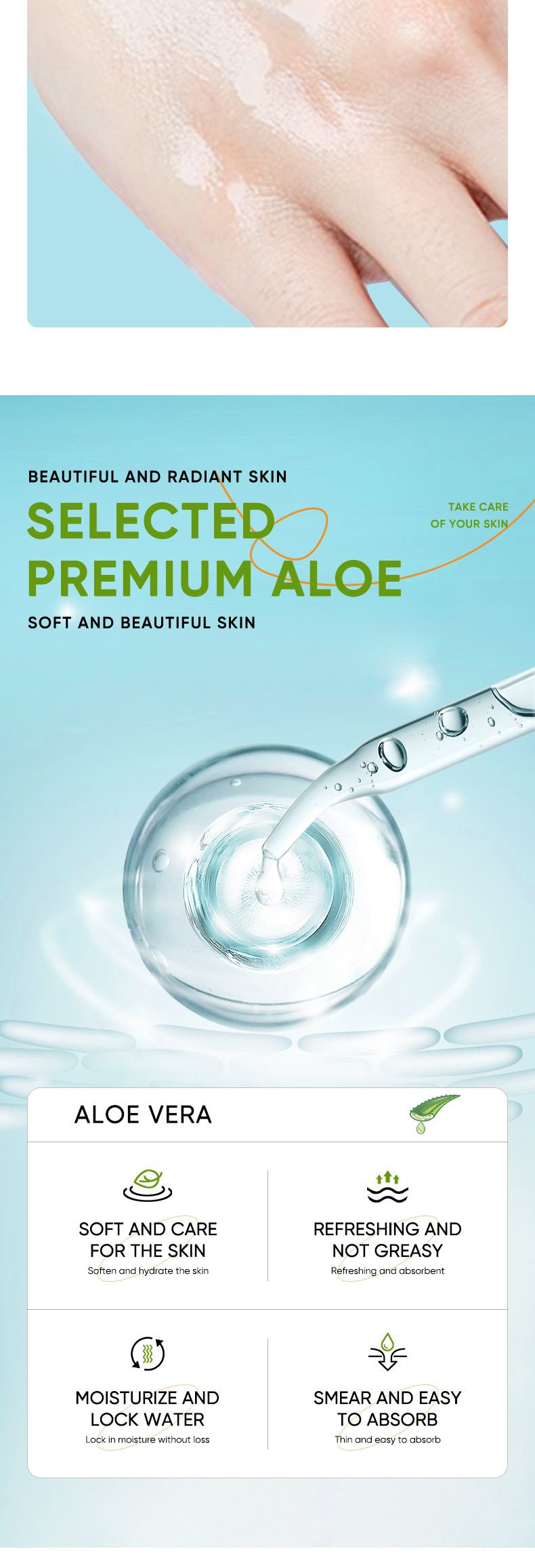 SADOER Aloe Vera Toner Skin Care Series Set, Moisturizing, Moisturizing And Caring For The Skin_voghion.com