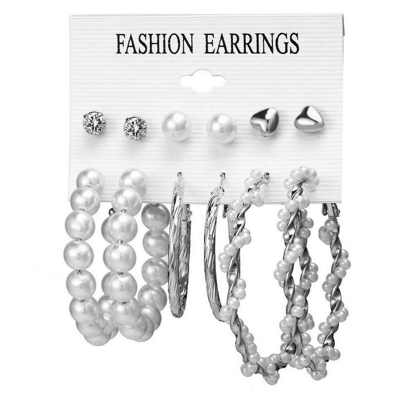 Women's Watches Fashion Strip Nail Mixed Scale Bamboo Joint Steel Belt Women's Quartz Watch + Earring Set 13pcs_voghion.com