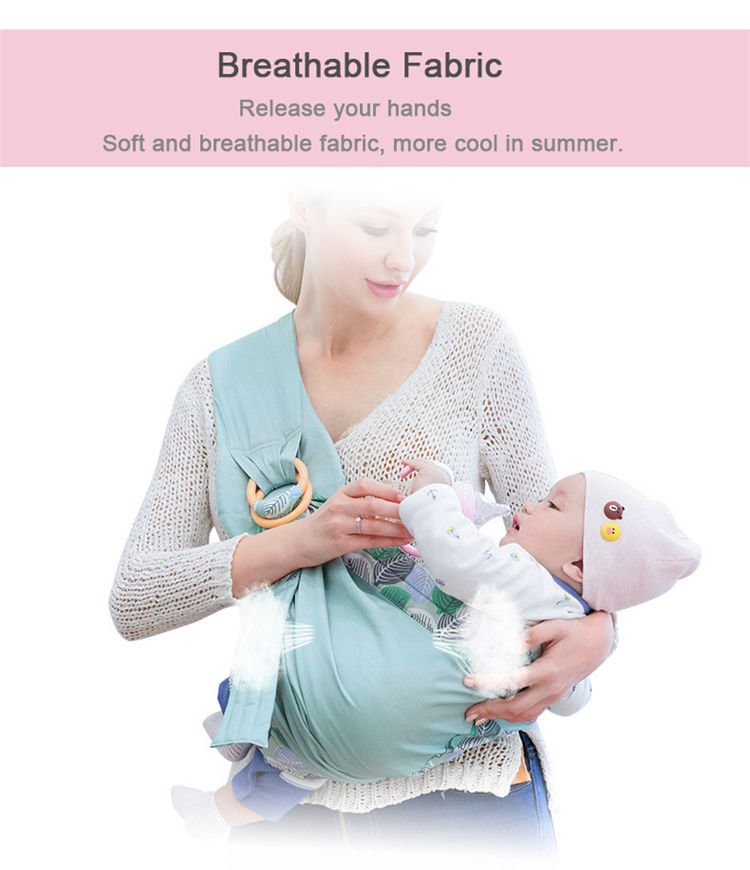 Babytragetuch für Neugeborene, doppelt verwendbar, Stilltuch, Netzstoff, Stilltragen bis zu 59 kg (0–36 M)_voghion.com
