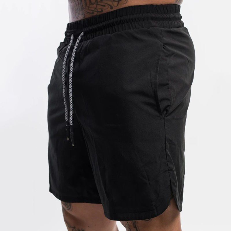Pantaloncini da allenamento da uomo - Pantaloncini da palestra e da corsa ad asciugatura rapida con fodera in rete traspirante (elastico in vita, design anti-sfregamento, stile atletico alla moda)_voghion.com