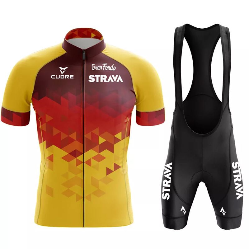 2024 Suit Strava Tour De France Short Sleeved Set For Mountain Cycling Events_voghion.com