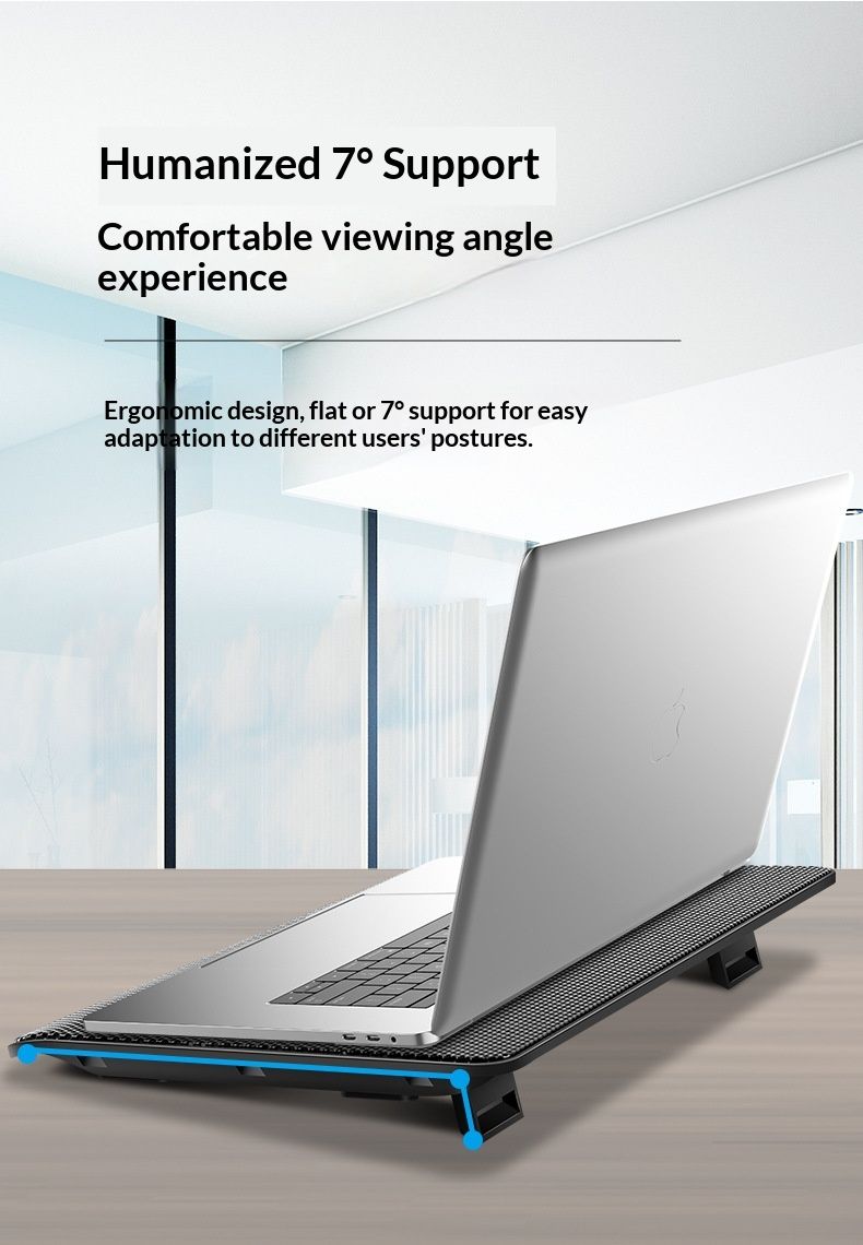 NeoGear NeoGear Cooler 14 pollici 15 pollici Potente base di raffreddamento silenziosa per laptop Disponibile_voghion.com