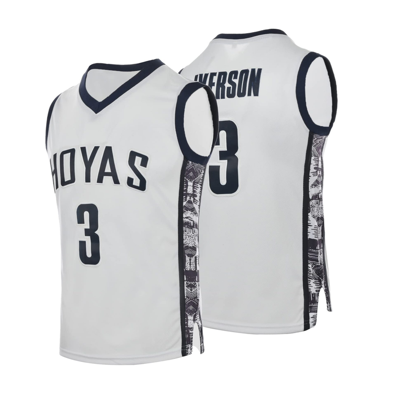 George University Town broderad baskettröja utomhus andas sport linne_voghion.com