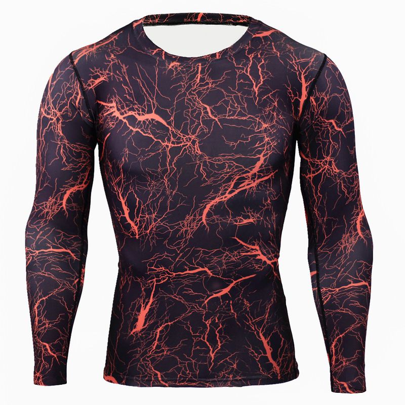 T-shirt da uomo a maniche lunghe da fitness a collo alto da uomo, da corsa, sportiva, a maniche lunghe, con cappuccio, elastica, ad asciugatura rapida, autunno e inverno_voghion.com