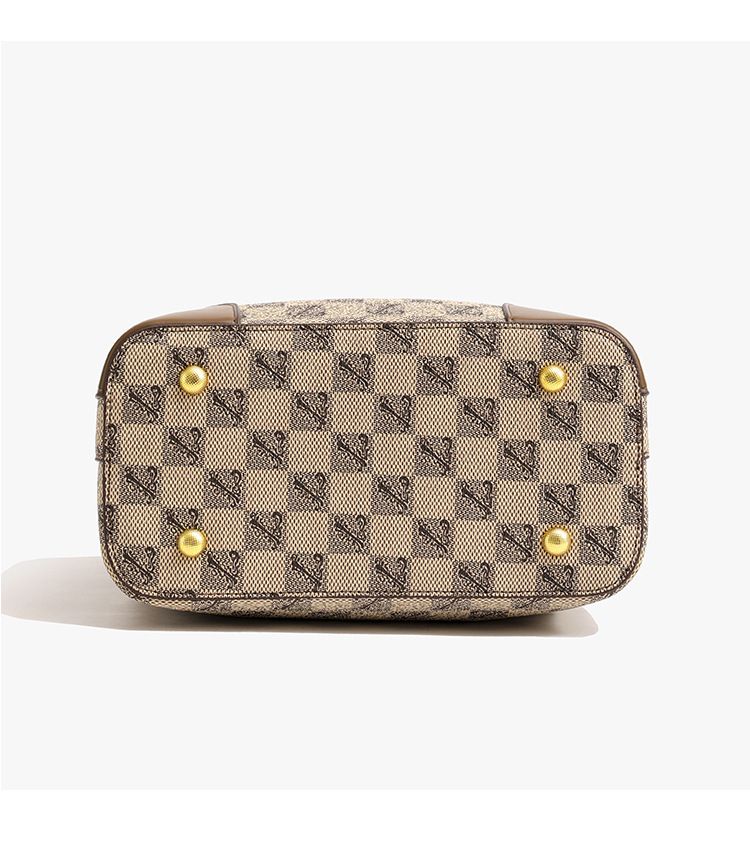 Women's Crossbody Bag Large Capacity PU Leather Printed Letter Shoulder Bag With Wide Strap For Daily Use_voghion.com