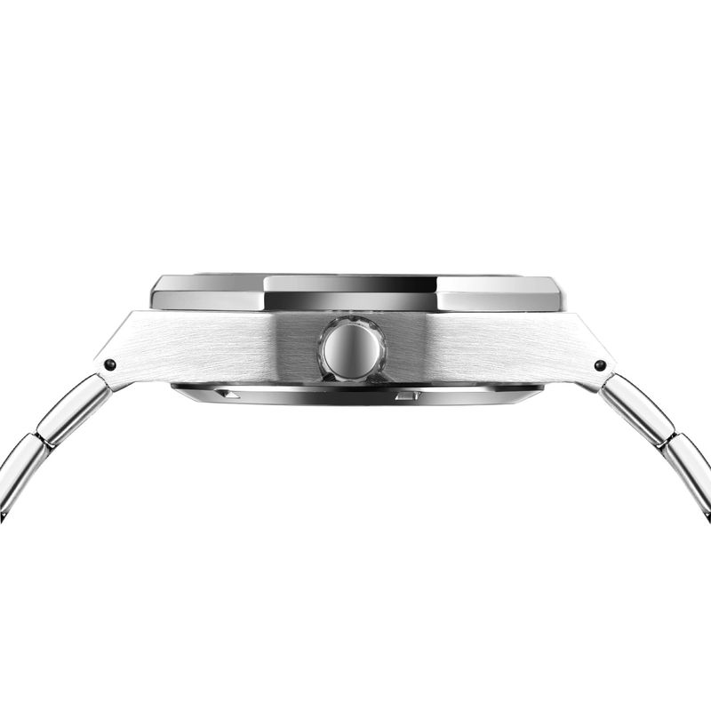 Montre mécanique automatique squelette tendance pour homme avec fonction heure universelle, boîtier en acier inoxydable de 41 mm, verre minéral, bracelet en alliage_voghion.com