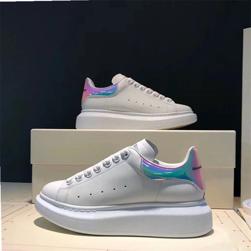 Nuova versione alta, nuova scarpa casual bianca con suola spessa, altezza aumentata, per uomo e donna, coppia, trendy, versatile._voghion.com