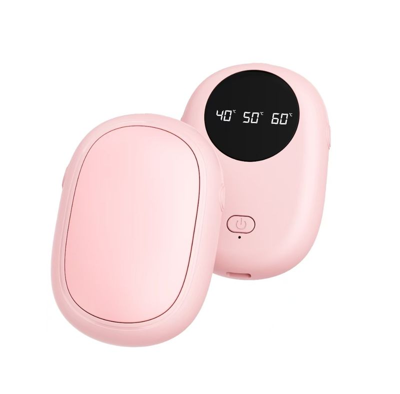 new Arrival 2025 New Magnetic Detachable 2-in-1 Mini Digital Display USB Rechargeable Hand Warmer Cross-Border_voghion.com