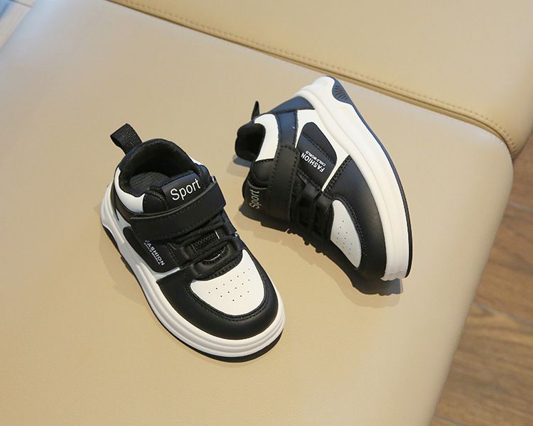 Nya små vita flickskor High Top Pojkar Casual Board Shoes Mjuka sulor Babyskor_voghion.com