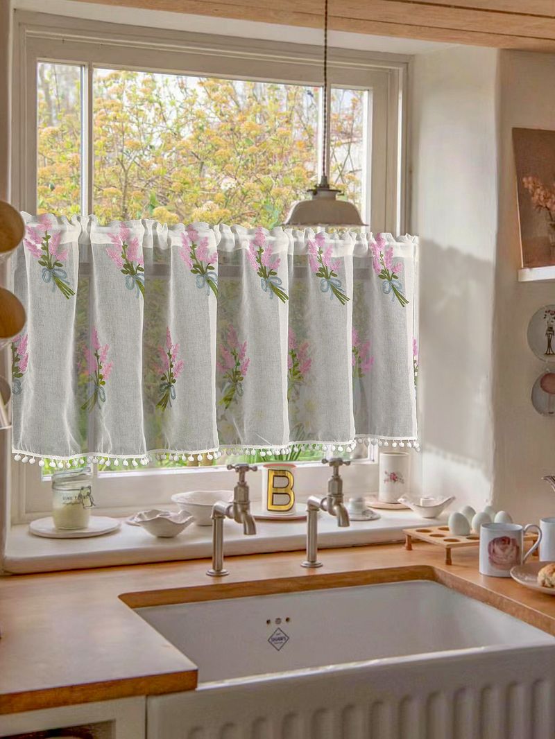 Türvorhang aus Poly-Baumwolle mit Karomuster – Moderne Trennwand für Küche und Wohnzimmer (Blau/Rot/Grau/Schwarz/Lavendel, mehrere Größen, keine Installation erforderlich)_voghion.com
