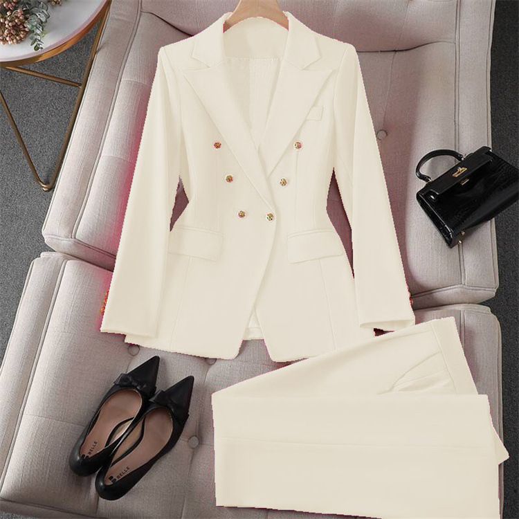 Women's Clothing Spring Red Suit Jacket Women's New Professional Temperament Commuter Small Fashion Suit Set_voghion.com