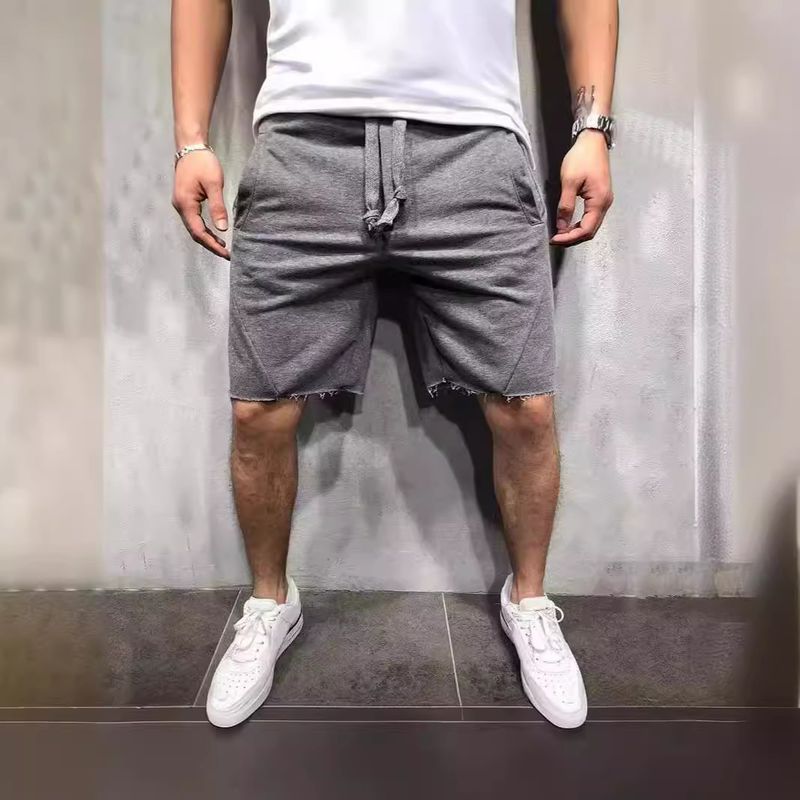 Premium Products 2024 New Fitness Men's Solid Color Running Thin Casual Sports Shorts For Men_voghion.com