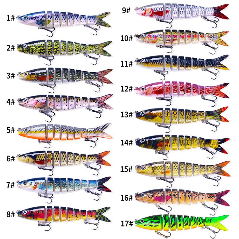 New Fish 16 Colors 13cm 18g Bionic Multi-Section Hard Bait Lure Fishing_voghion.com