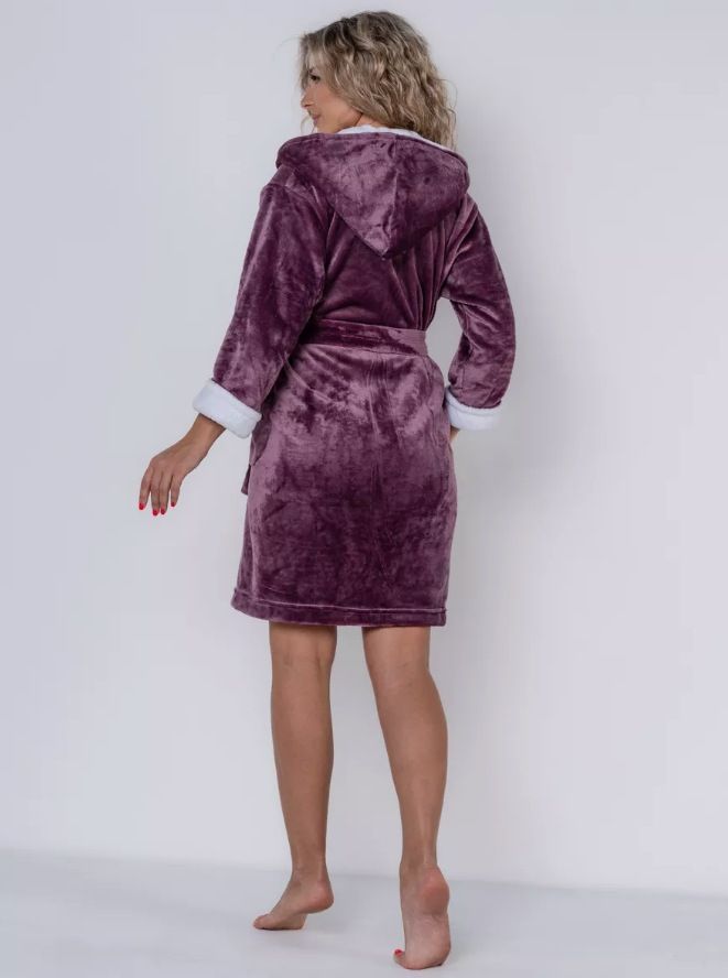 Autumn And Winter Women's Long Simple And Comfortable Bathrobes, Nightgowns, Thickened And Warm_voghion.com
