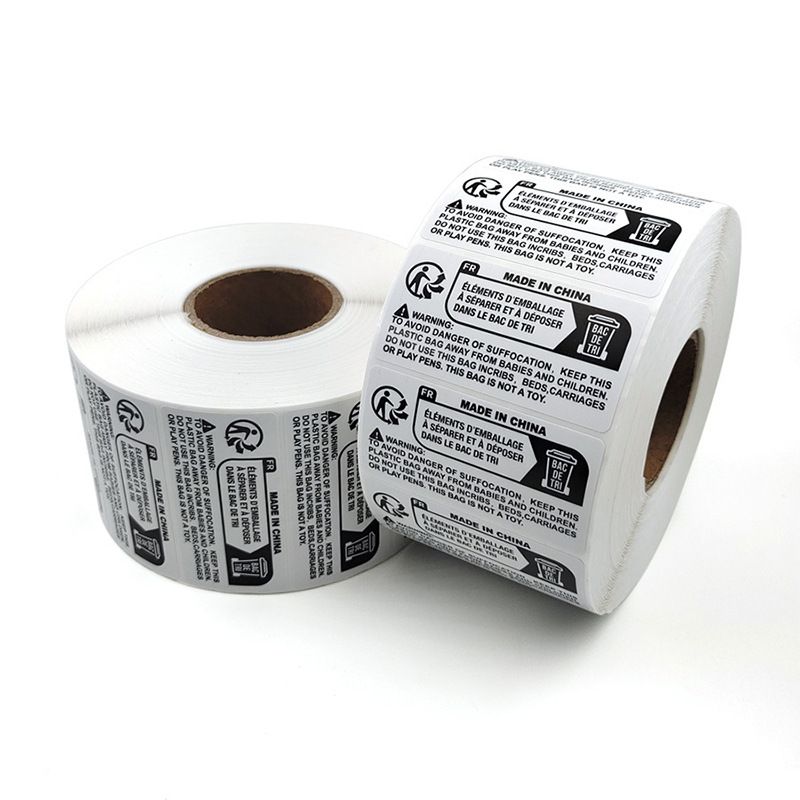 1000/2000 PCS Self-Adhesive Warning Labels - 70x20mm Eco-Friendly Packaging Stickers For Child Safety, Choking Hazard, Multilingual Compliance_voghion.com